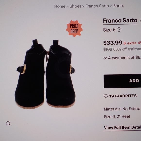 Black Wedge Ankle Boots - Picture 7 of 7